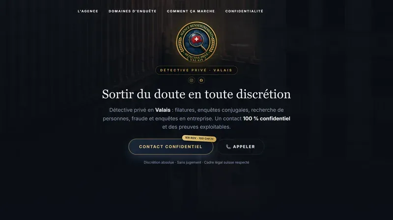 Détective privé Valais — Détective privé