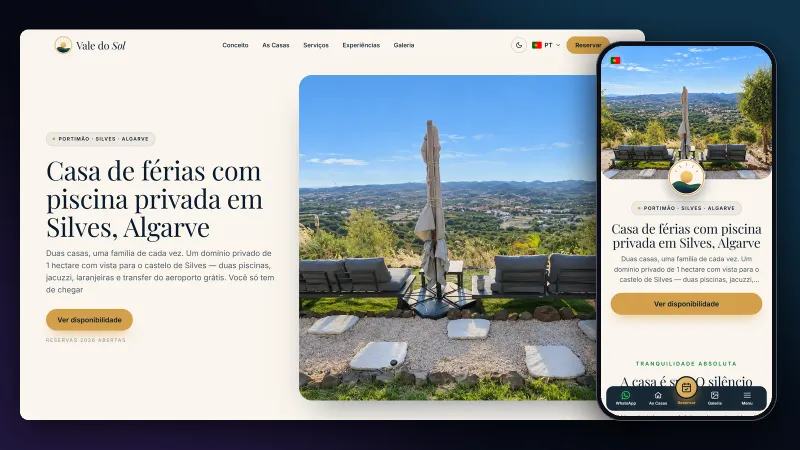 monslívius — Alojamentos de férias, duas casas num hectare