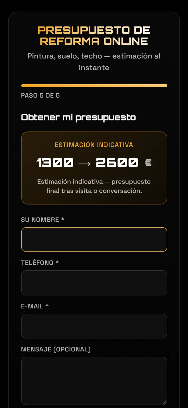 Presupuestos online