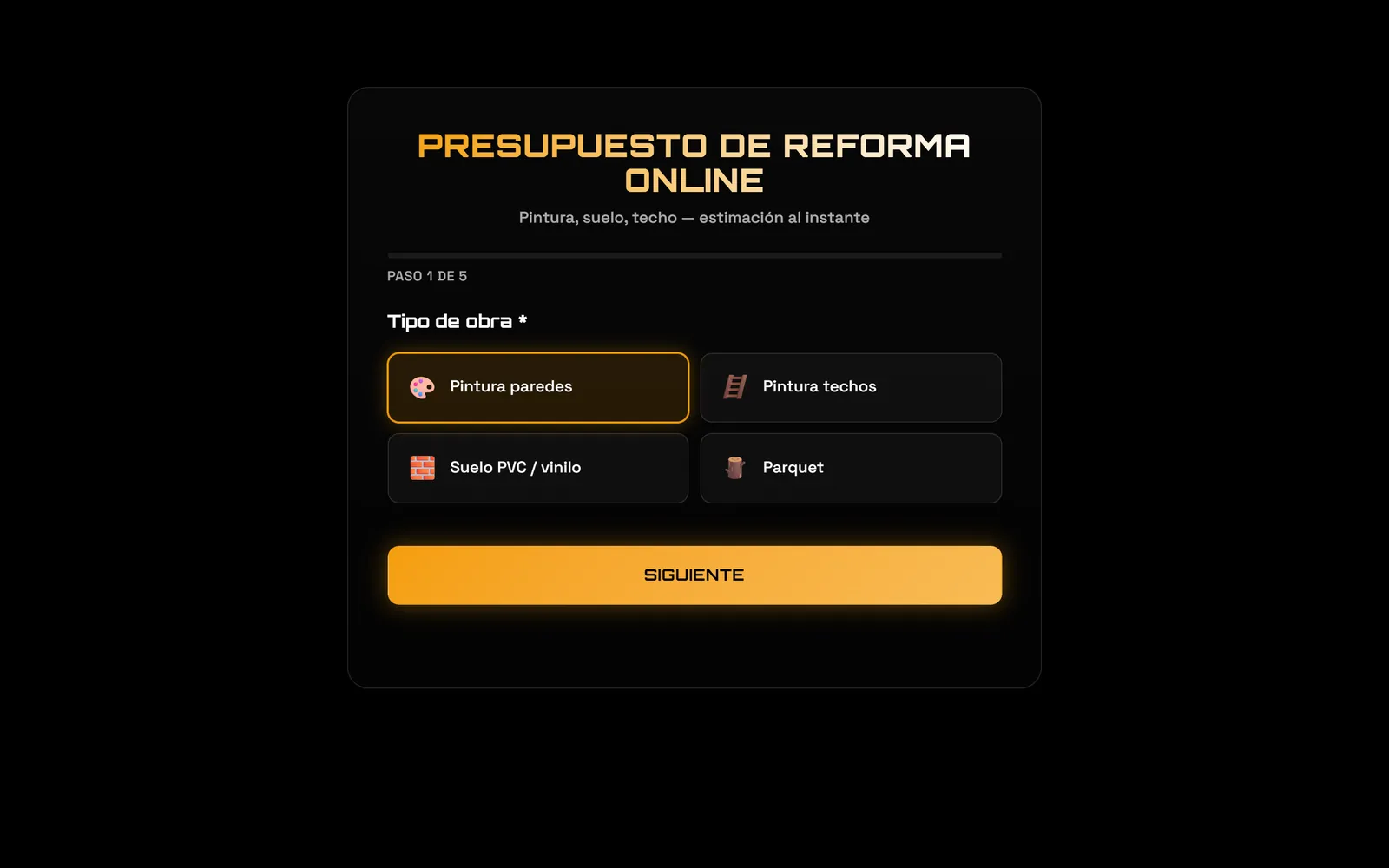 En el ordenador : El tipo de obra