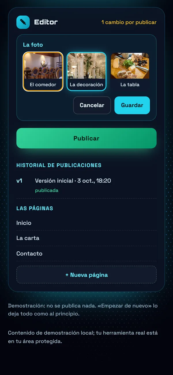 En el móvil : Otra foto