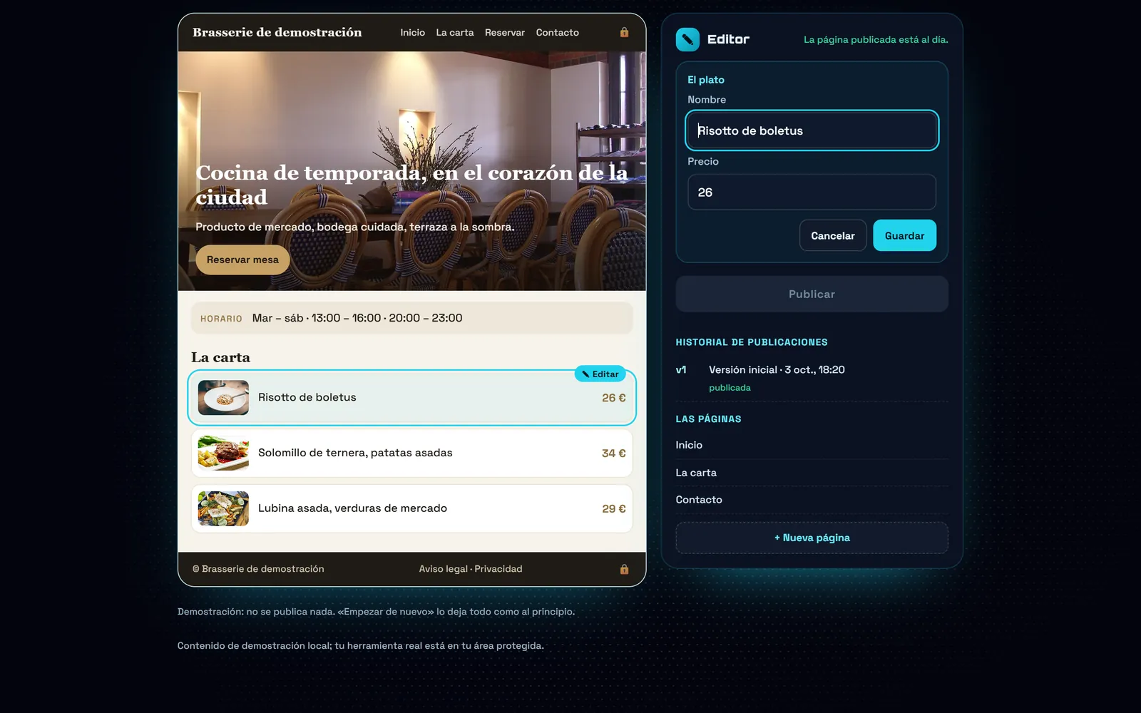 En el ordenador : Cambia un precio
