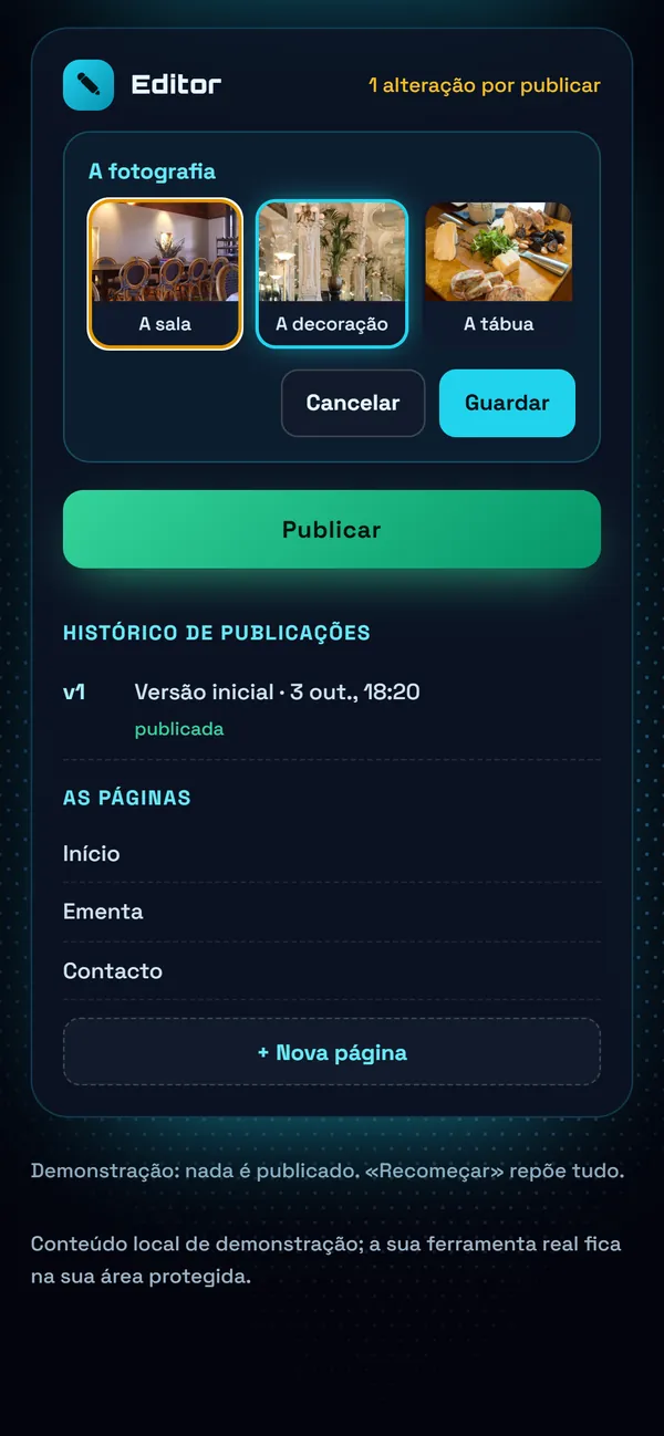 No telemóvel : Outra fotografia