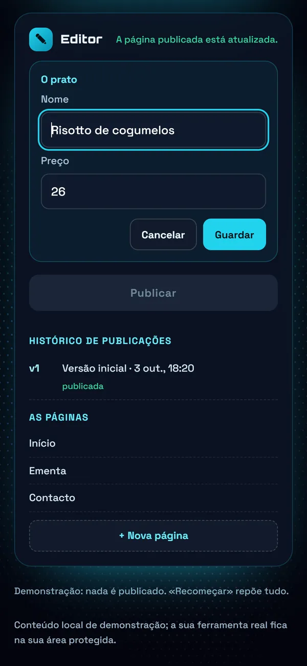 No telemóvel : Um preço muda