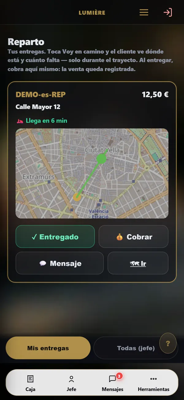En el móvil : Reparto