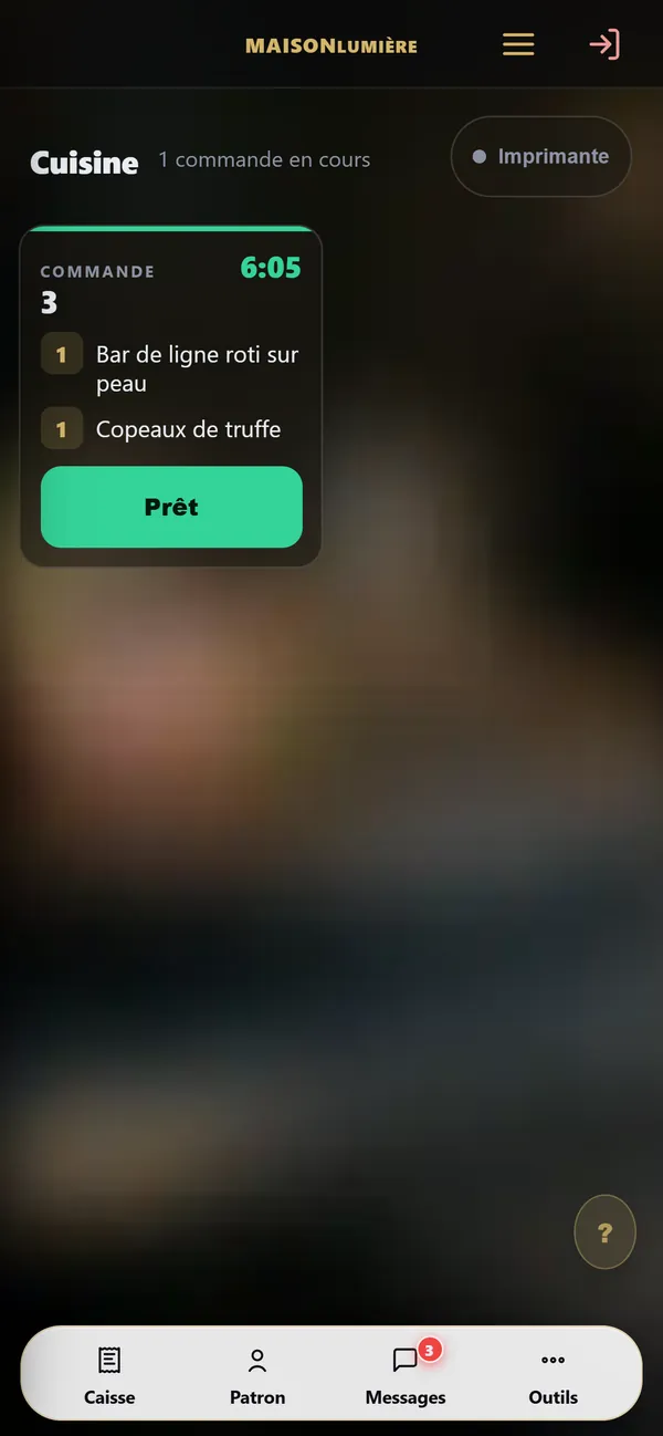 No telemóvel : Cozinha e passe