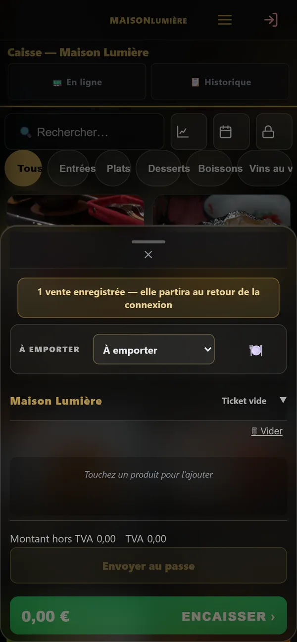 No telemóvel : Sem internet