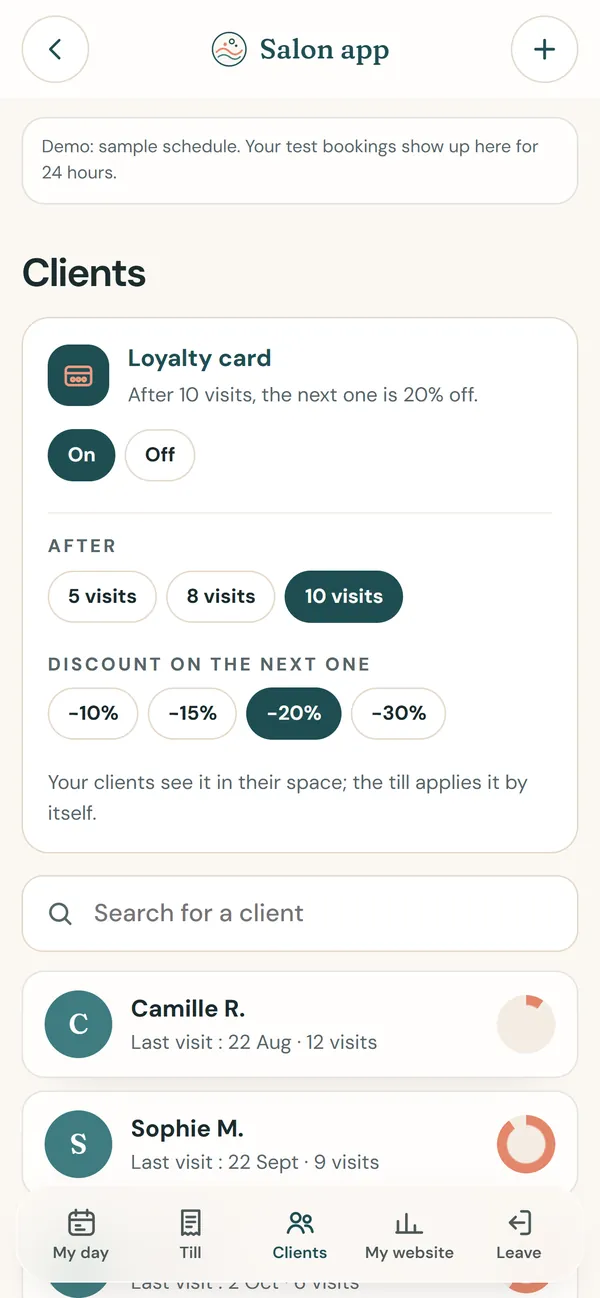 On a phone : Loyalty