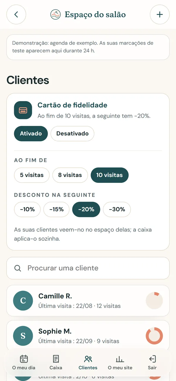 No telemóvel : A fidelização